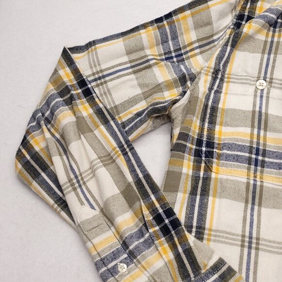 Prince & Fox Casual Button Up Long Sleeve Shirt Adult Mens Size Medium M White - Picture 5 of 10